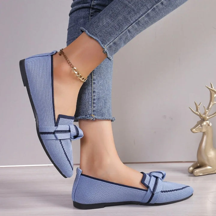 Parisian Bow Slip-on Flats