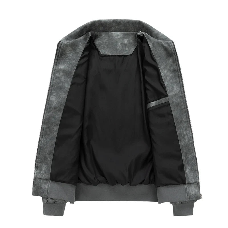 Chaqueta de ante desgastado Kaldaman