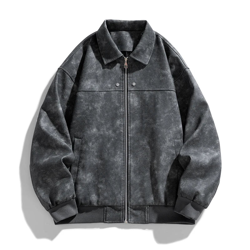 Chaqueta de ante desgastado Kaldaman