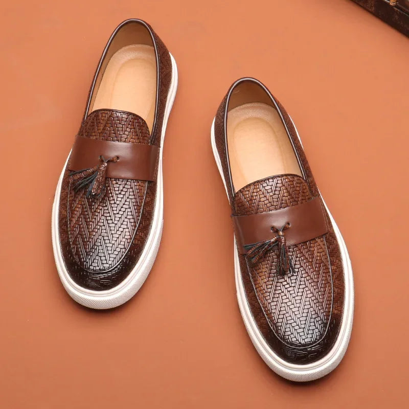 Mocasines de cuero genuino Bromlans