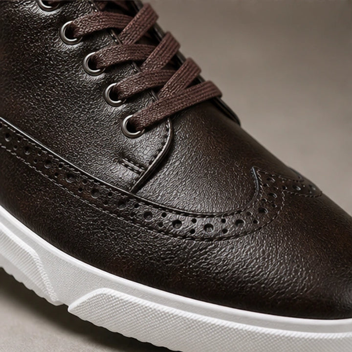Mason Leather Brogue Sneakers - Dark Brown - sneakers - Brondals - Image 2