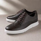 Mason Leather Brogue Sneakers - Dark Brown - Sneakers - Brondals - Image 1