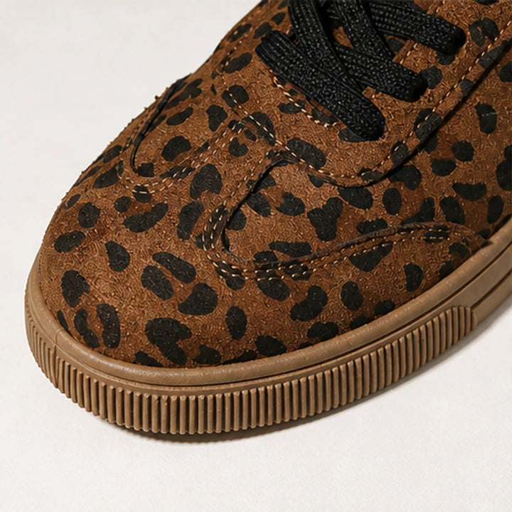 Sienna Leopard Low Top Sneaker - Brown - sneakers - Brondals - Image 2