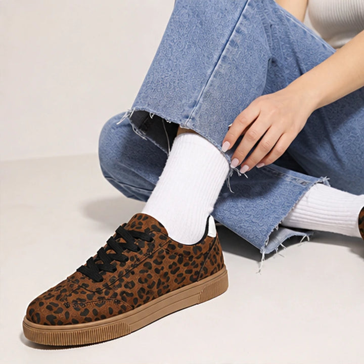 Sienna Leopard Low Top Sneaker - Brown - leopard print - Brondals - Image 5