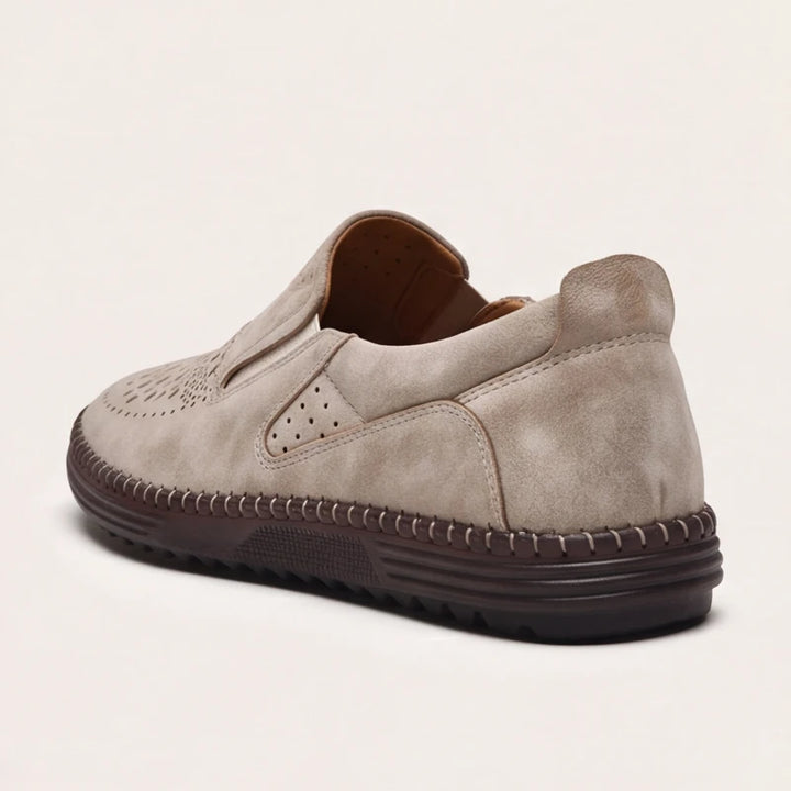 Brunwick Genuine Leather Loafers - Sand - slip-on shoes - Brondals - Image 5