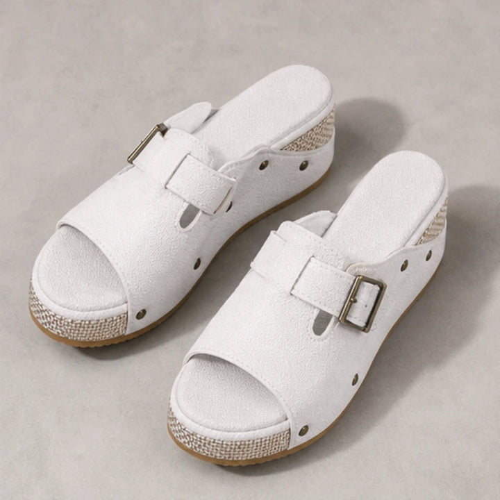 Minora Platform Sandals - White - platform sandals - Brondals - Image 2