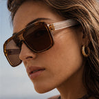 Certra Retro Sunglasses - Bronze - oversized sunglasses - Brondals - Image 4
