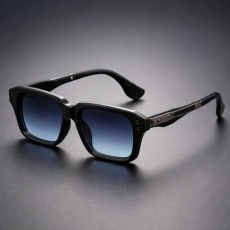 Laventia Square Sunglasses - Blue/Black - sunglasses - Brondals - Image 2