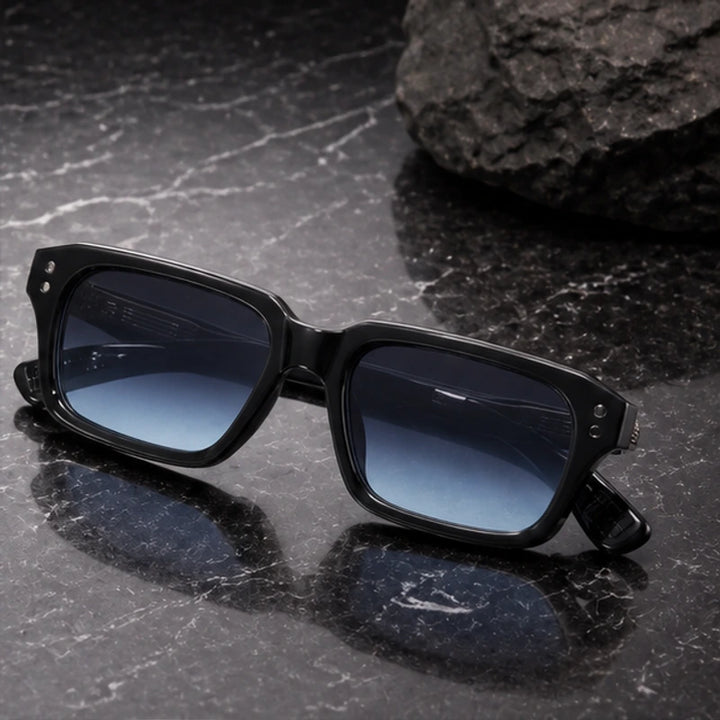 Laventia Square Sunglasses - Blue/Black - Sunglasses - Brondals - Image 1