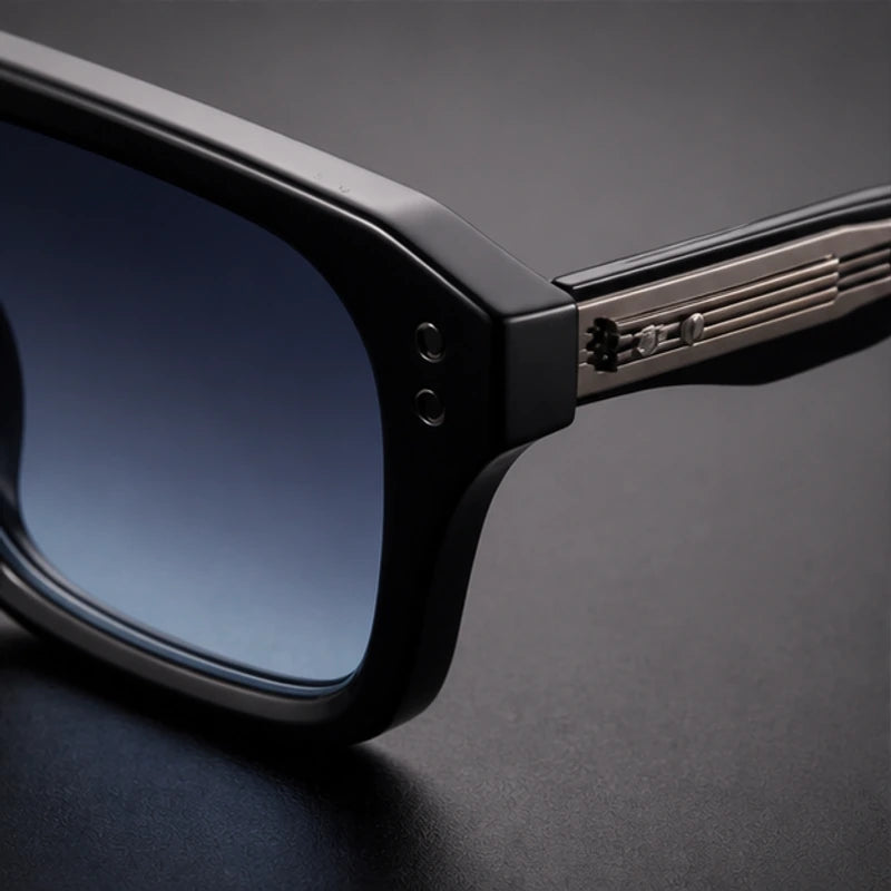 Laventia Square Sunglasses - Blue/Black - square sunglasses - Brondals - Image 3