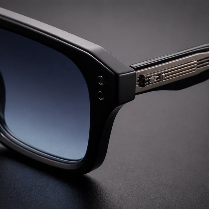 Laventia Square Sunglasses - Blue/Black - square sunglasses - Brondals - Image 3