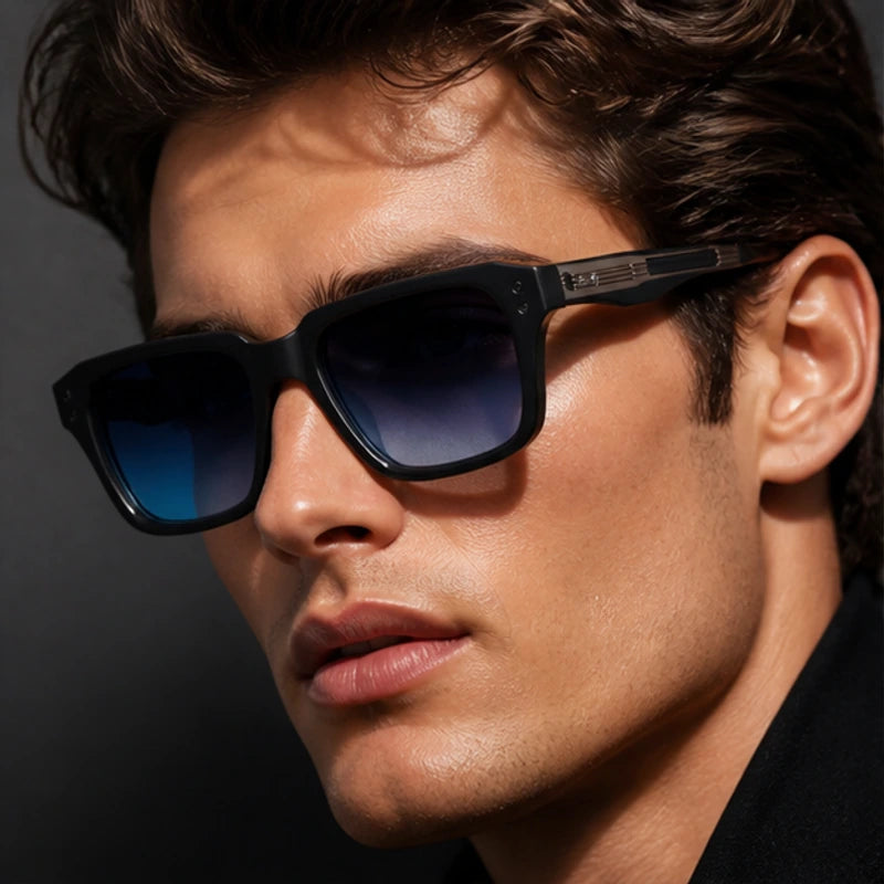 Laventia Square Sunglasses - Blue/Black - uv protection - Brondals - Image 5