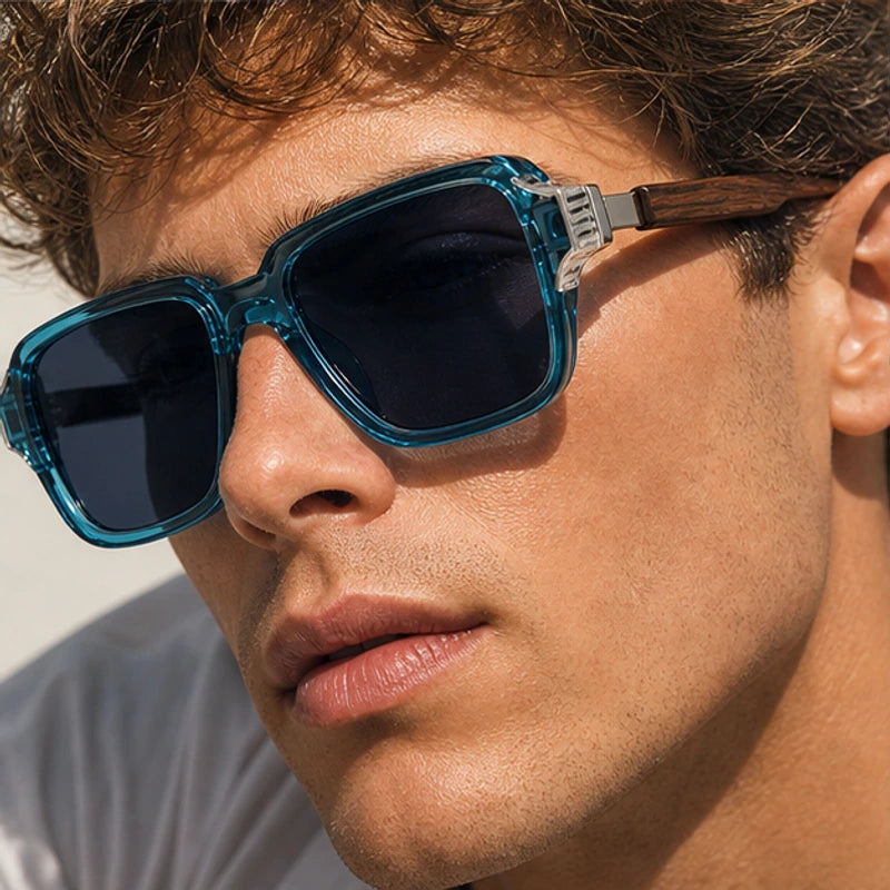 Belgravia Retro Sunglasses - Ocean - polarized lenses - Brondals - Image 4