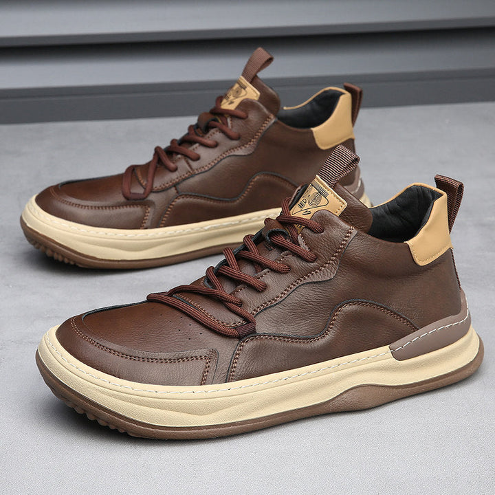 Dellava Italian Genuine Leather Sneakers - italian leather sneakers - Brondals - Image 13