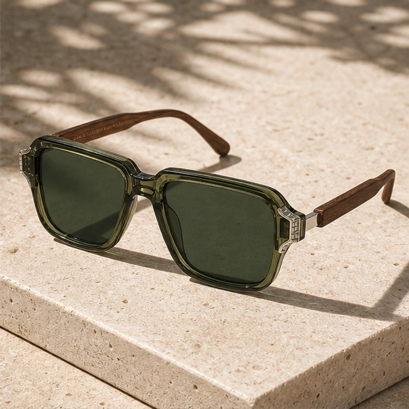 Belgravia Retro Sunglasses - Forest - Sunglasses - Brondals - Image 1