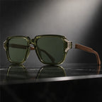 Belgravia Retro Sunglasses - Forest - polarized lenses - Brondals - Image 4