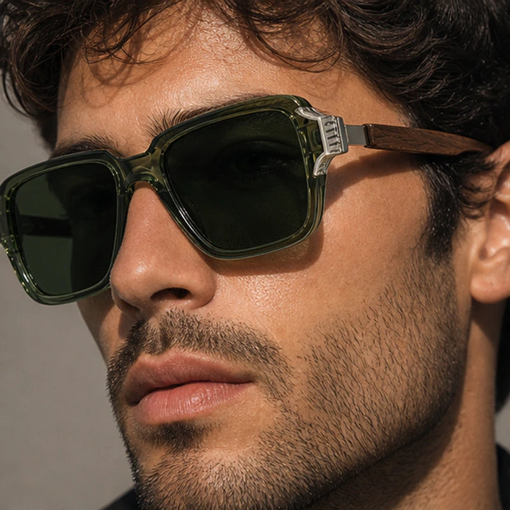 Belgravia Retro Sunglasses - Forest - uv400 protection - Brondals - Image 5