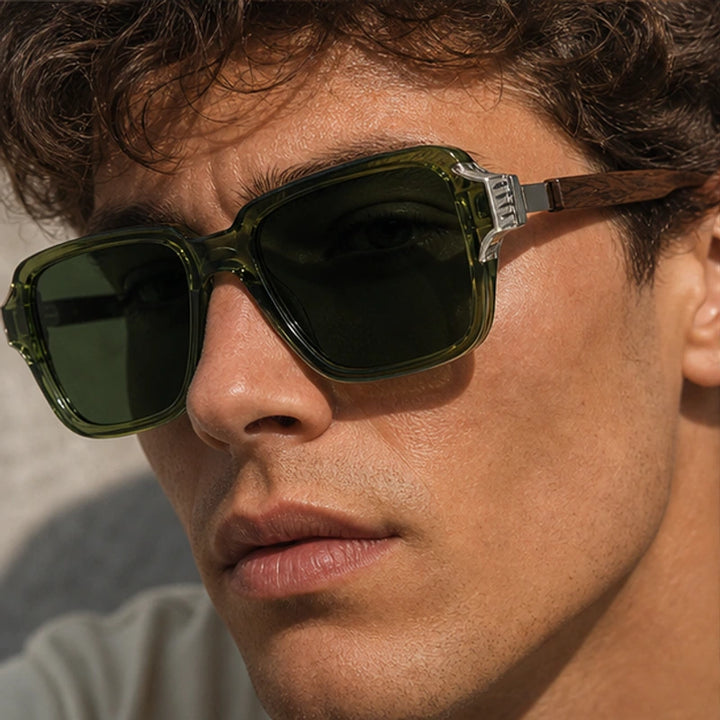 Belgravia Retro Sunglasses - Forest - mens sunglasses - Brondals - Image 6