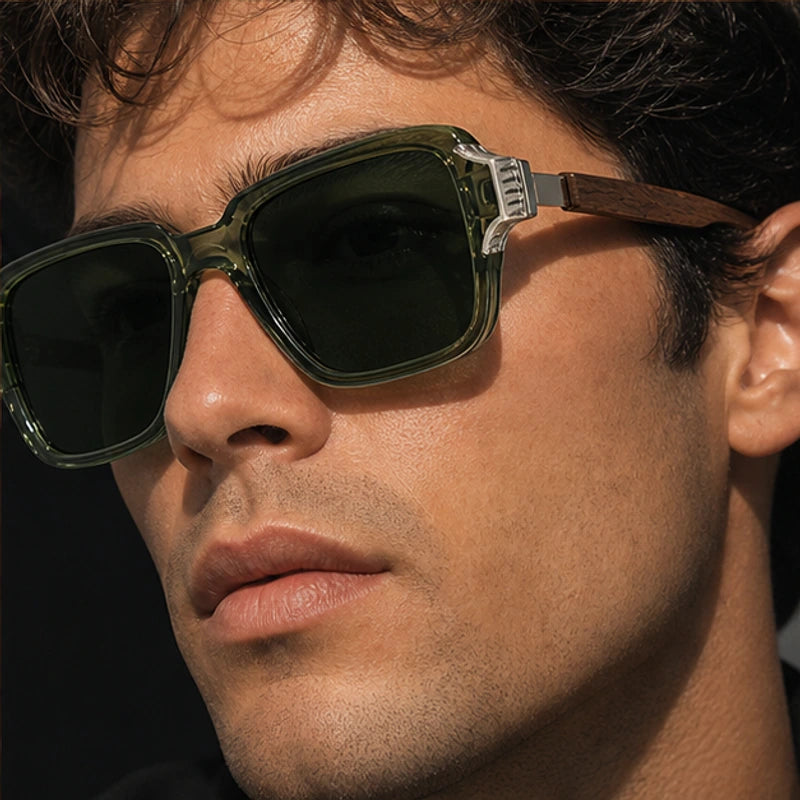 Belgravia Retro Sunglasses - Forest - scratch resistant - Brondals - Image 8