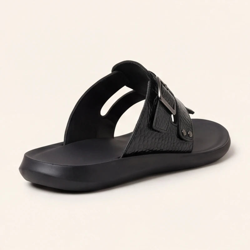 Lariva Leather Sandals - Black - leather sandals - Brondals - Image 3