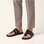 Lariva Leather Sandals - Black - toe-loop sandals - Brondals - Image 4
