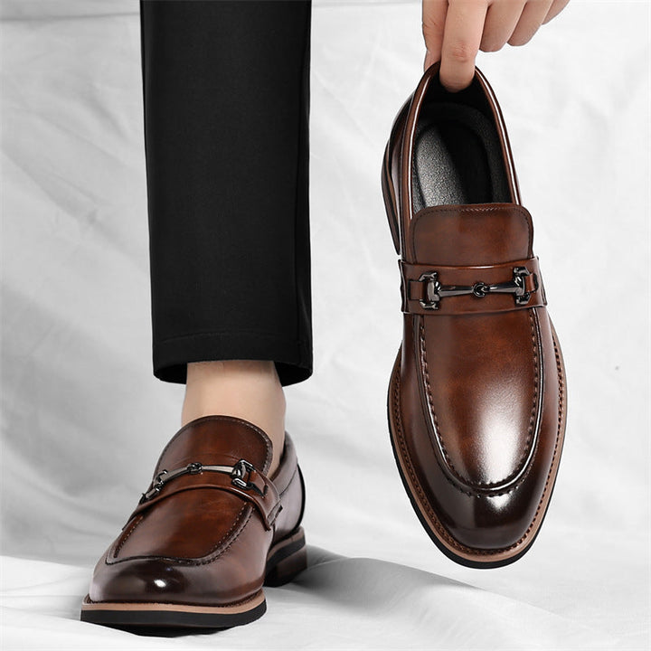 Marcello Italian Leather Loafers - slip on shoes - Brondals - Image 5