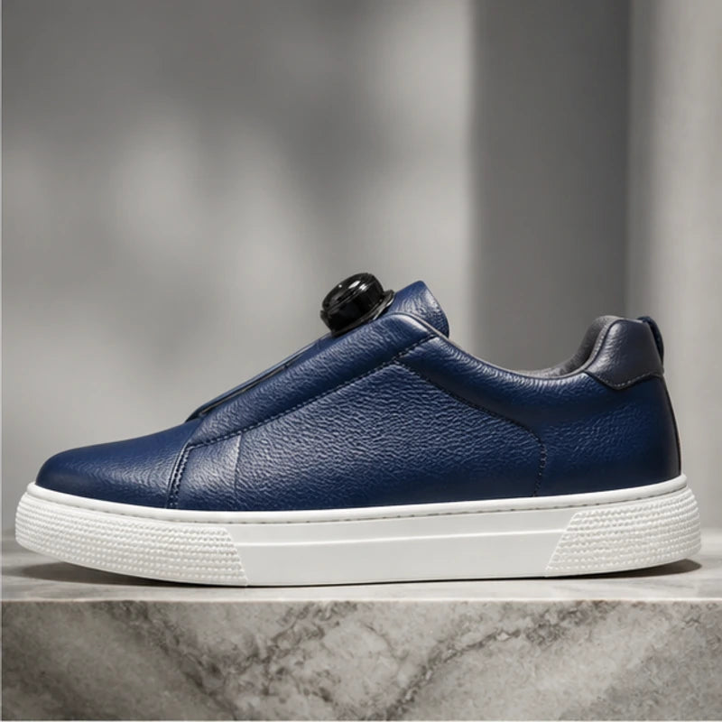 Jenson Leather Sneakers - Navy Blue - casual shoes - Brondals - Image 6