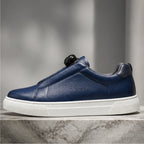 Jenson Leather Sneakers - Navy Blue - casual shoes - Brondals - Image 6