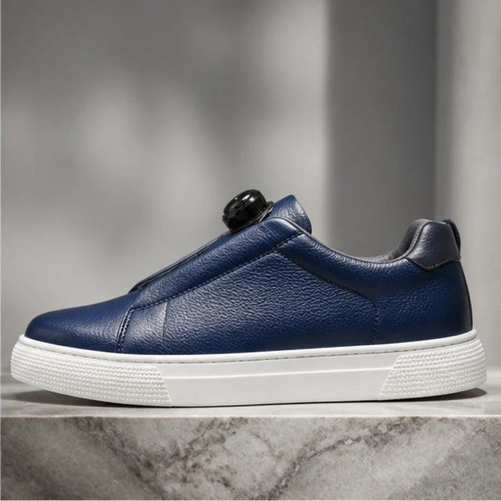 Jenson Leather Sneakers - Navy Blue - casual shoes - Brondals - Image 6