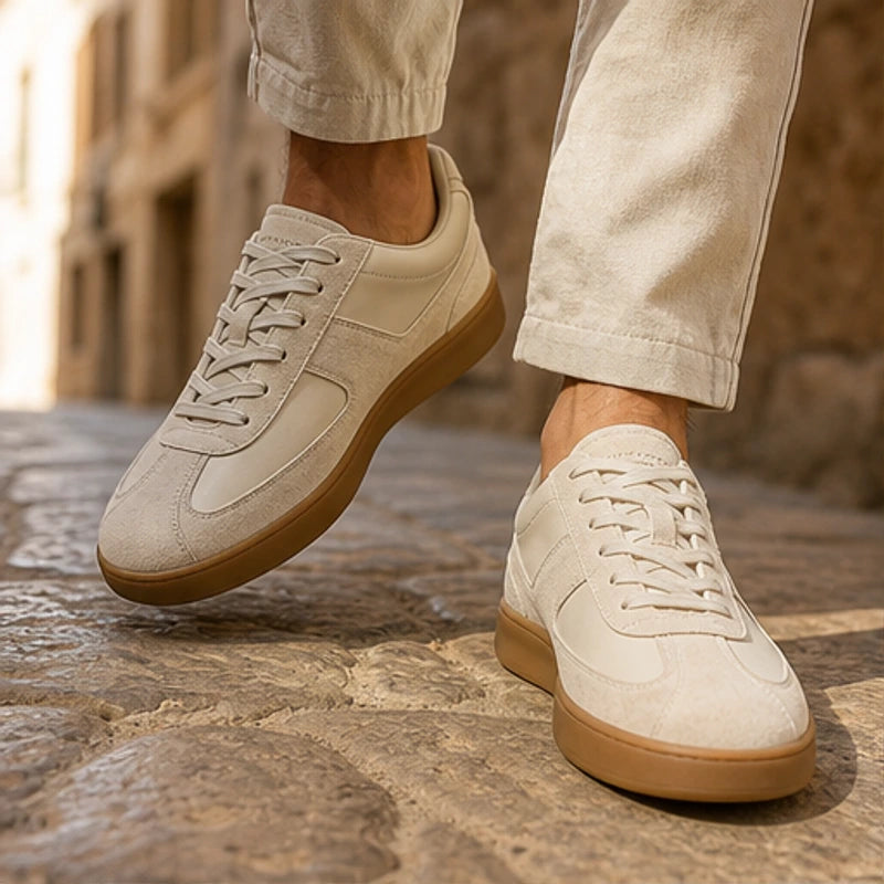 Abbott Leather Sneakers - Beige - leather sneakers - Brondals - Image 3