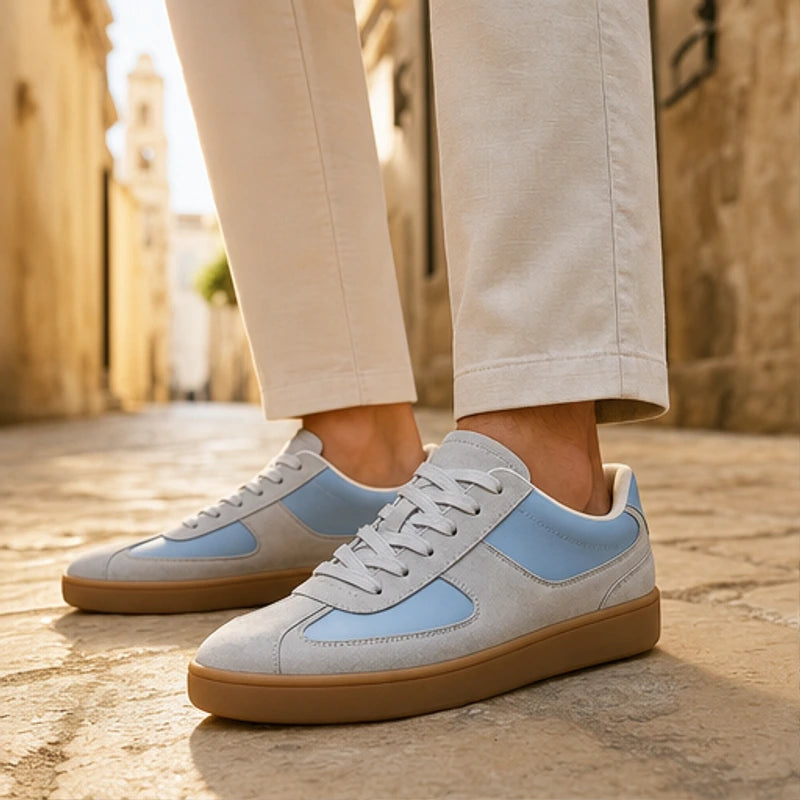 Abbott Leather Sneakers - Gray Blue - suede sneakers - Brondals - Image 4