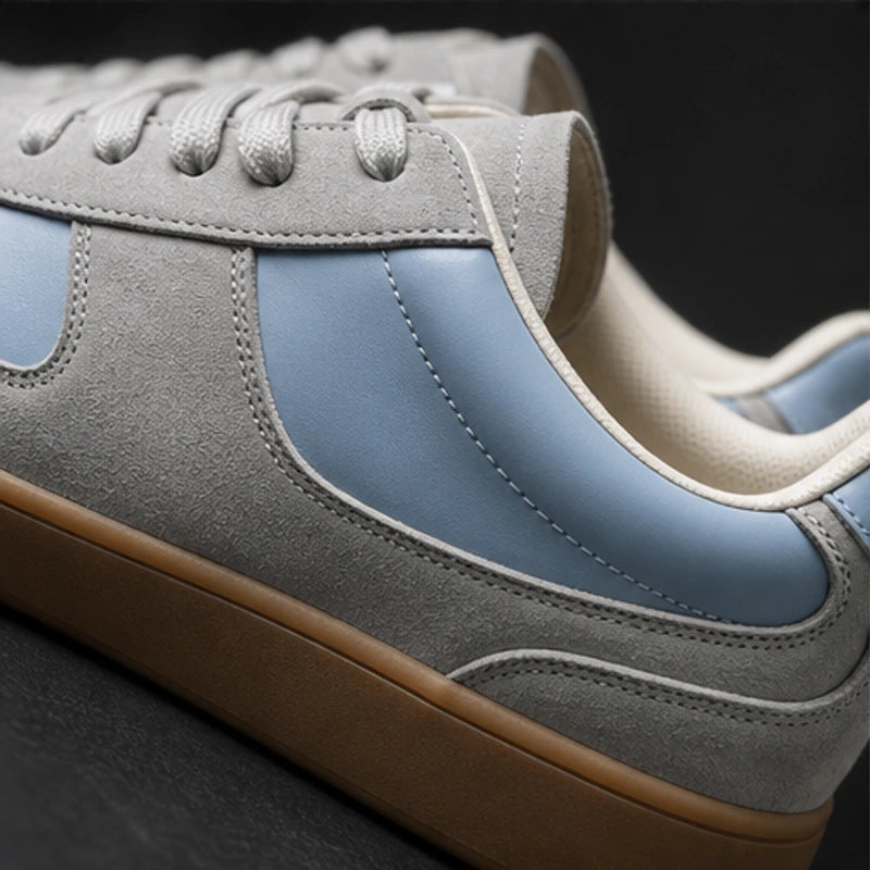 Abbott Leather Sneakers - Gray Blue - men's sneakers - Brondals - Image 2