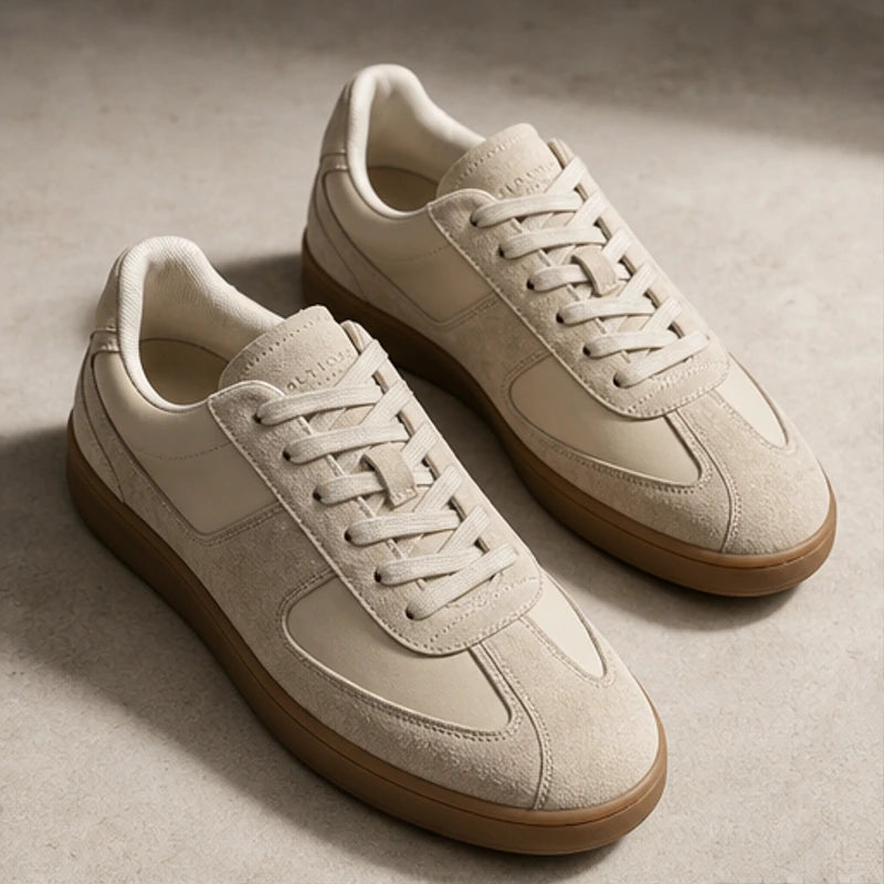 Abbott Leather Sneakers - Beige - Sneakers - Brondals - Image 1