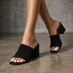 Selano Block Heel Sandals - Black - Shoes - Brondals - Image 1