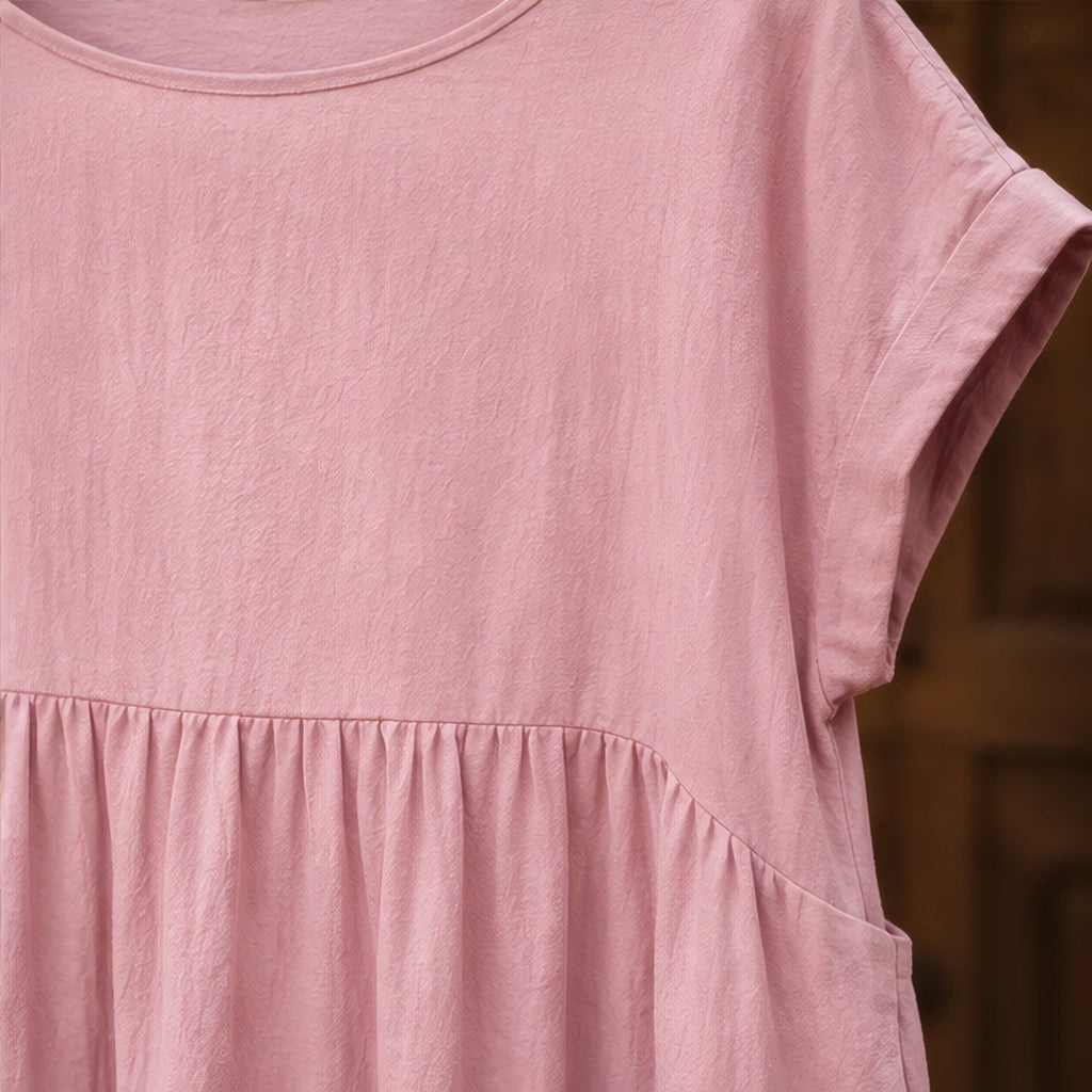 Agnes Women's Relaxed Midi Dress - Pink - Product Type: Dresses - Brondals - Image 4