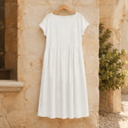 Agnes Women's Relaxed Midi Dress - White - Department: Women - Brondals - Image 3