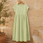 Agnes Women's Relaxed Midi Dress - Mint Green - Department: Women - Brondals - Image 3