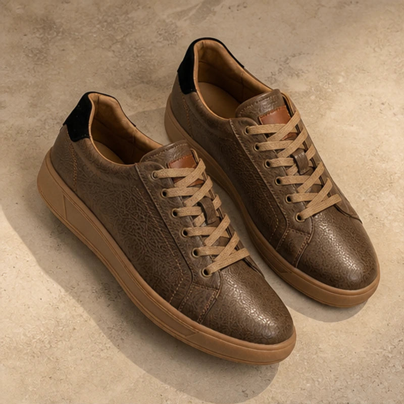 Ainsley Leather Sneakers - Brown - Sneakers - Brondals - Image 1