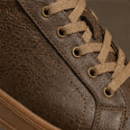 Ainsley Leather Sneakers - Brown - leather sneakers - Brondals - Image 2