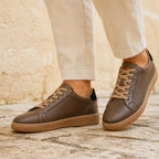 Ainsley Leather Sneakers - Brown - low-top sneakers - Brondals - Image 4