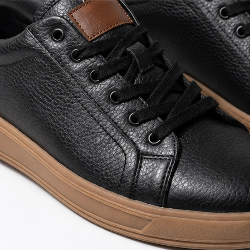 Ainsley Leather Sneakers - Black - leather sneakers - Brondals - Image 2