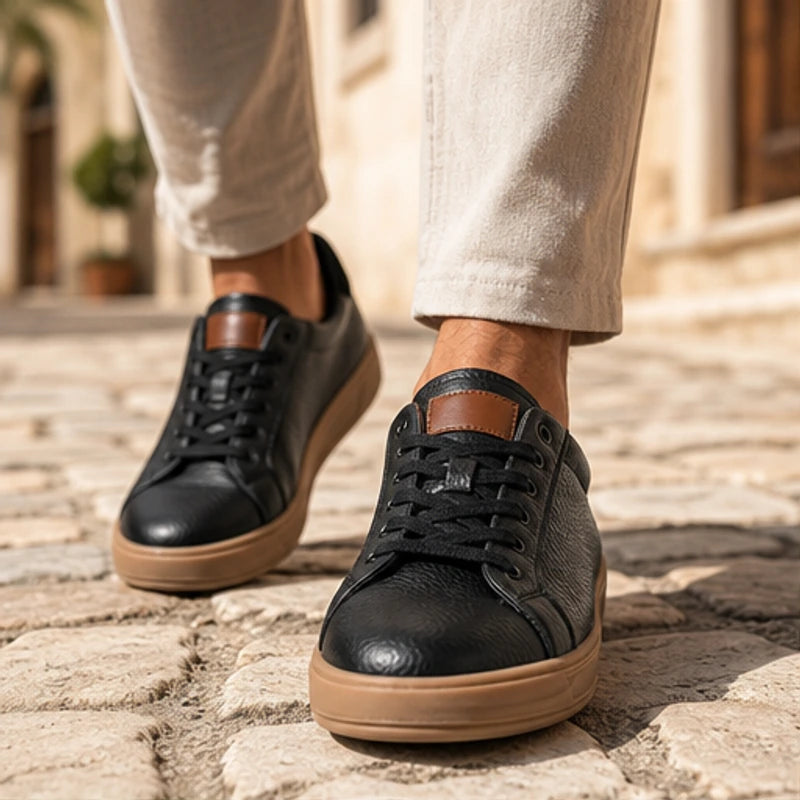Ainsley Leather Sneakers - Black - men's sneakers - Brondals - Image 3