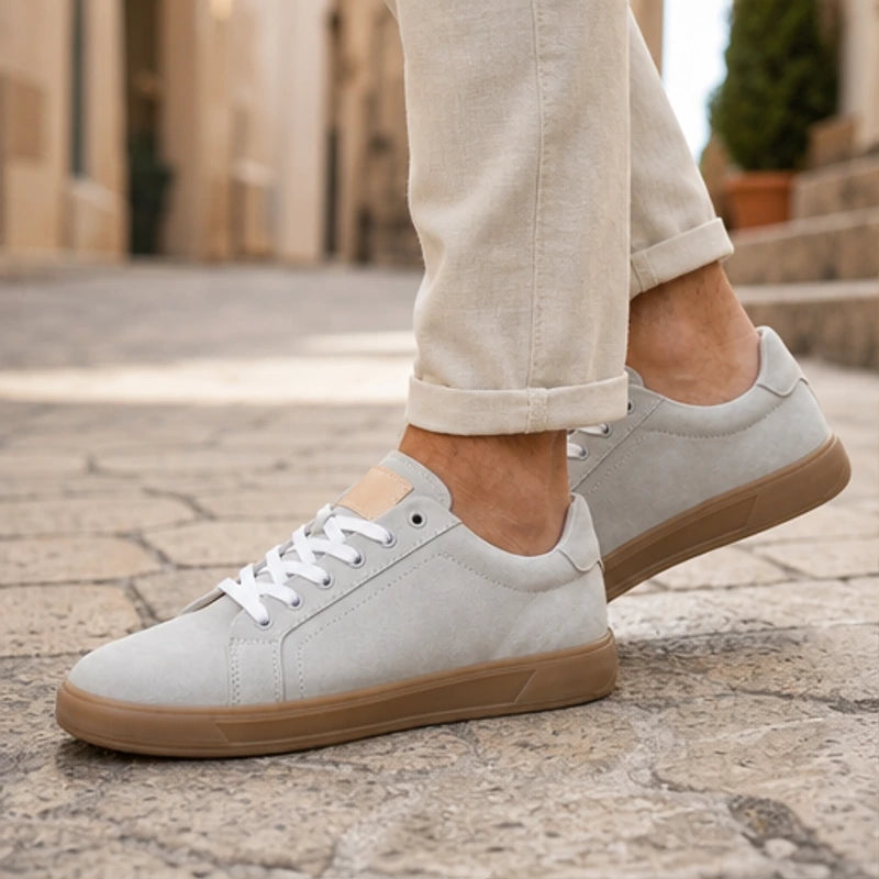 Alderton Leather Sneakers - Gray - lace-up sneakers - Brondals - Image 5