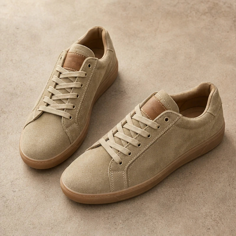 Alderton Leather Sneakers - Khaki - Sneakers - Brondals - Image 1