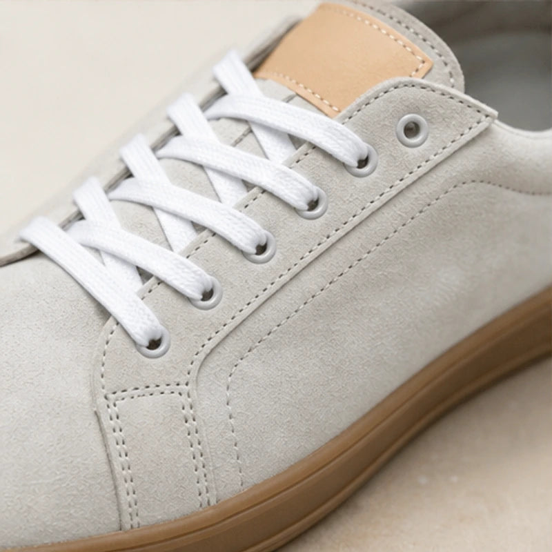 Alderton Leather Sneakers - Gray - Sneakers - Brondals - Image 1