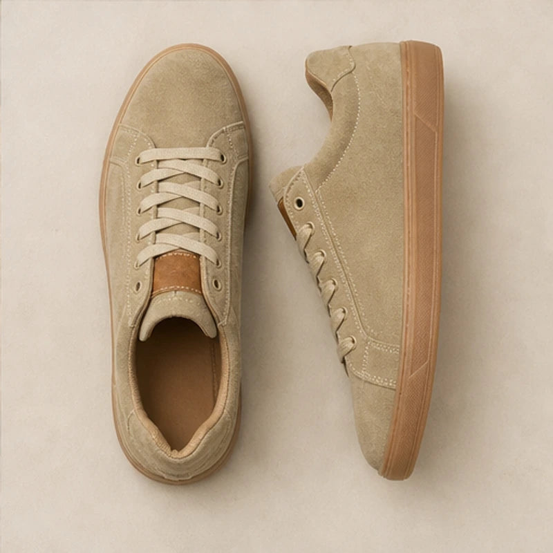Alderton Leather Sneakers - Khaki - leather sneakers - Brondals - Image 3
