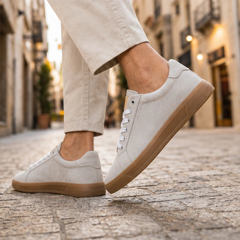 Alderton Leather Sneakers - Gray - suede sneakers - Brondals - Image 4