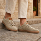 Alderton Leather Sneakers - Khaki - suede sneakers - Brondals - Image 4