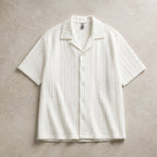 Ambrose Cuban Collar Shirt - White - Shirt - Brondals - Image 1
