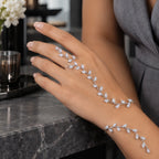 Annabel Crystal Vine Handpiece - Silver - Women's Accessories > Jewelry > Hand Chains - Brondals - Image 1